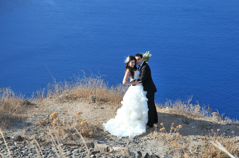 casamento em santorini