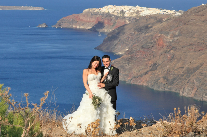 casamento em santorini