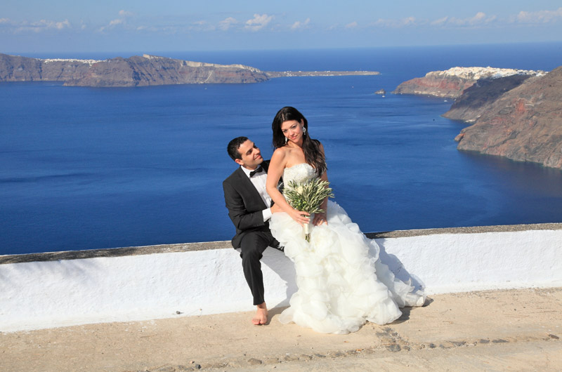 casamento em santorini