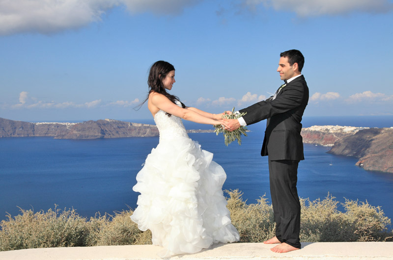 casamento em santorini