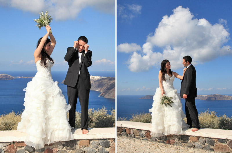 casamento em santorini