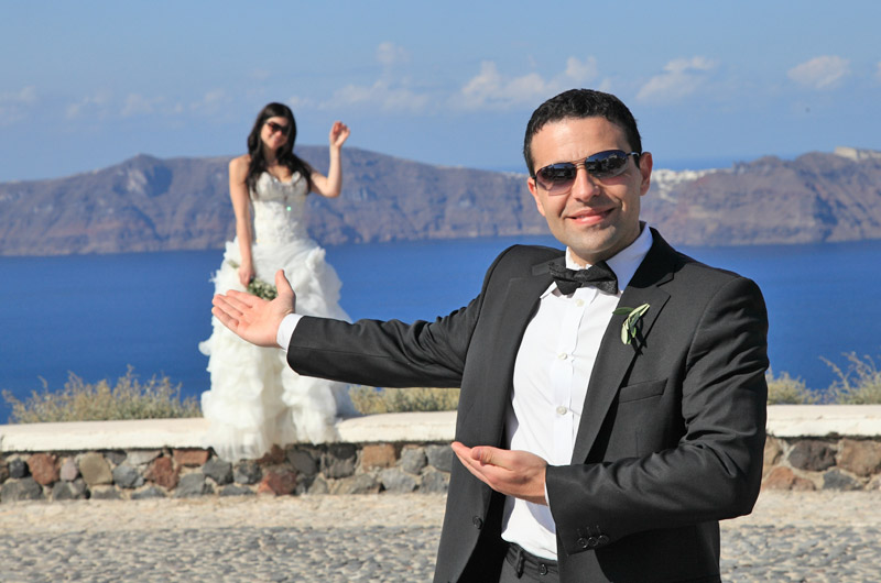 casamento em santorini