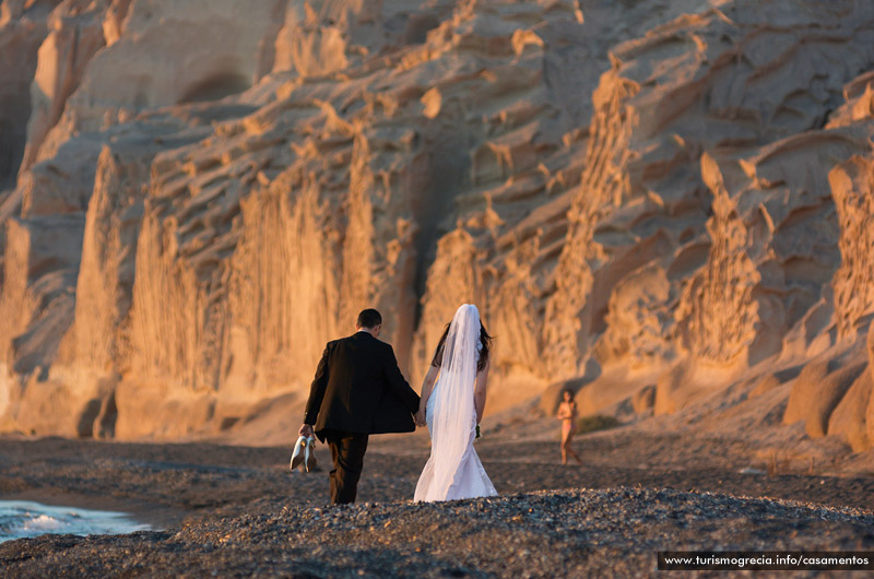 casamento em santorini