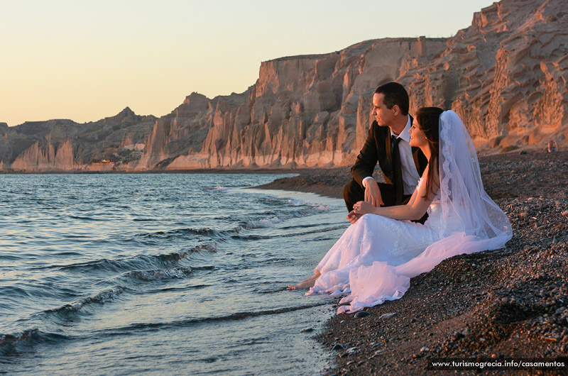 casamento em santorini