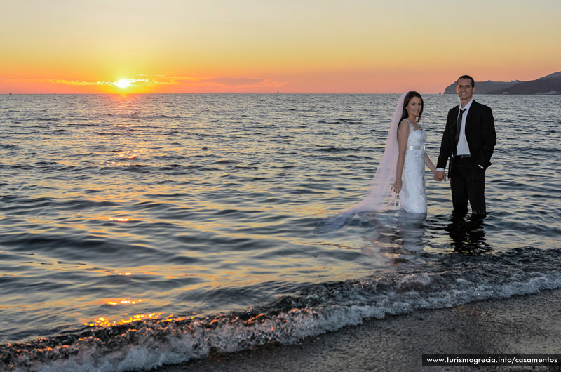 casamento em santorini