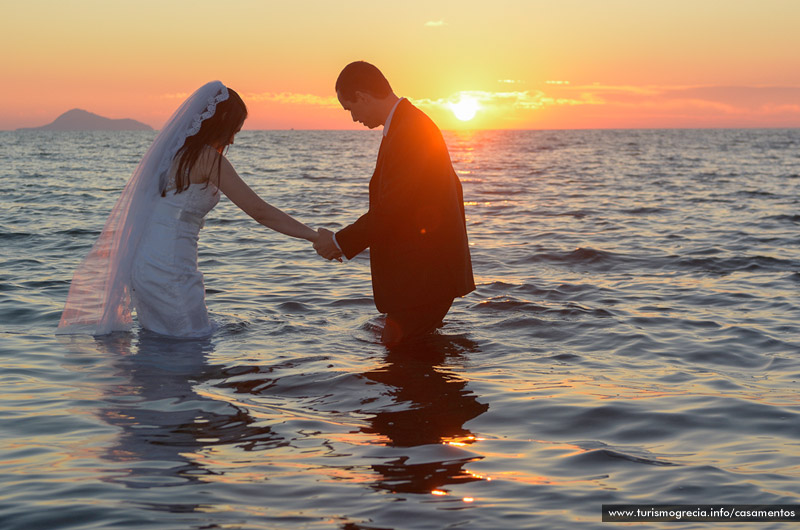 casamento em santorini