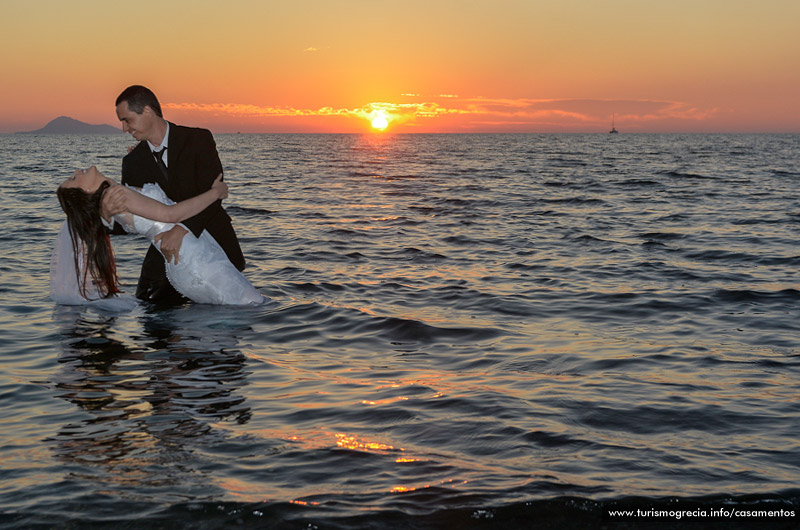 casamento em santorini