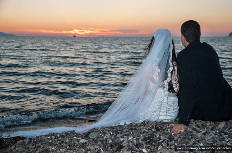 casamento em santorini