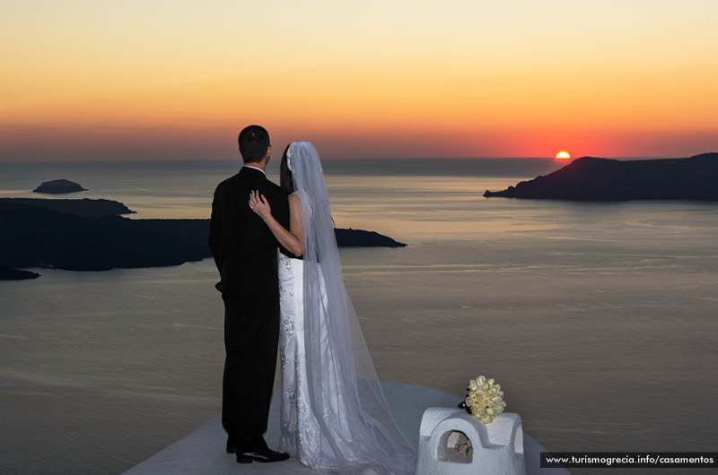 casamento em santorini