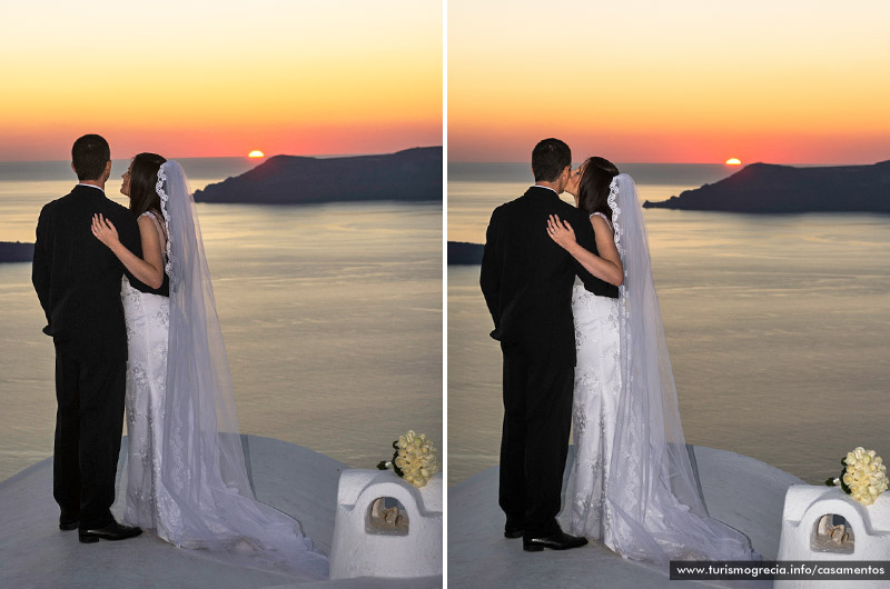 casamento em santorini