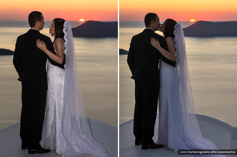 casamento em santorini