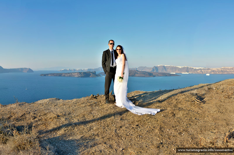 casamento em santorini