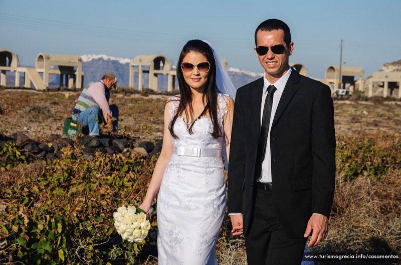 casamento em santorini