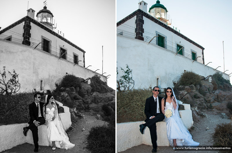 casamento em santorini