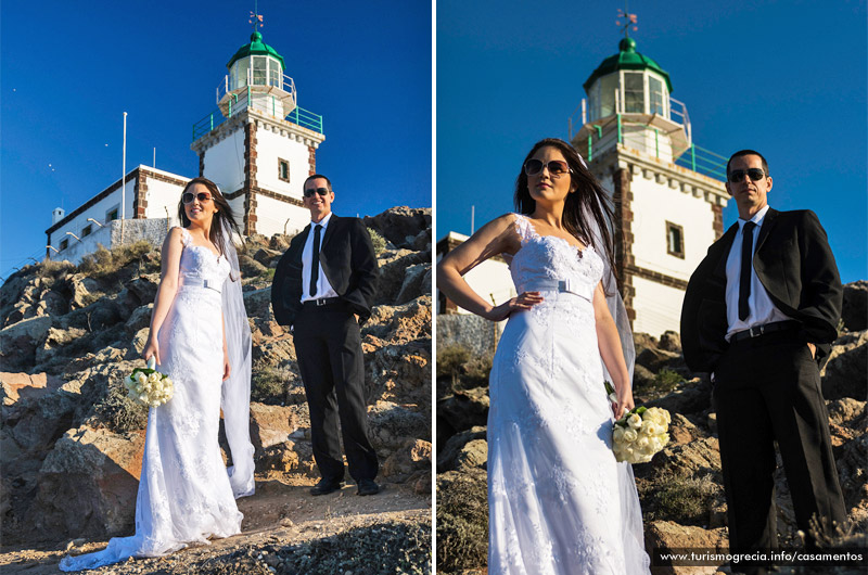 casamento em santorini