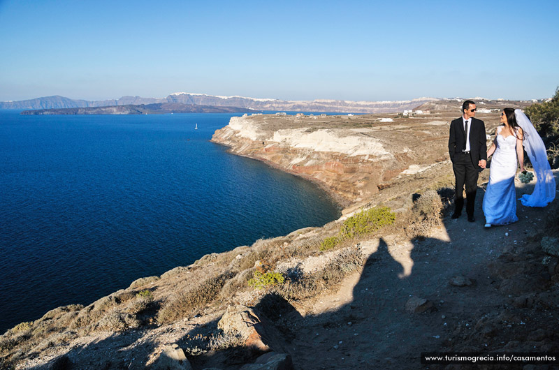 casamento em santorini