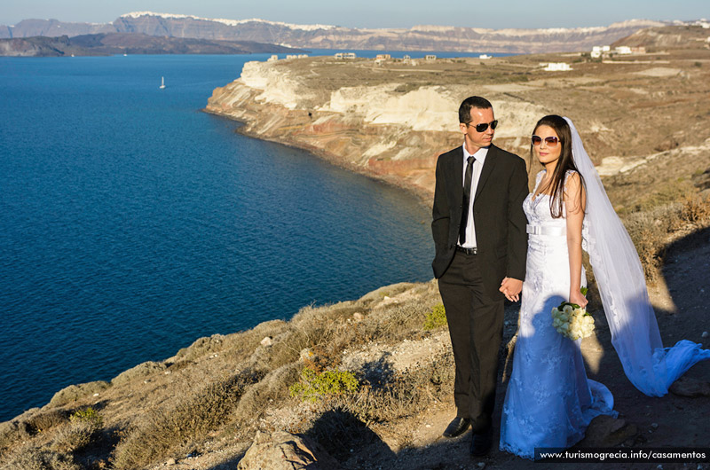 casamento em santorini