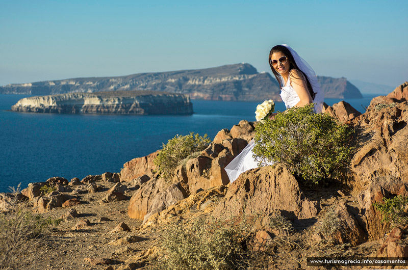 casamento em santorini