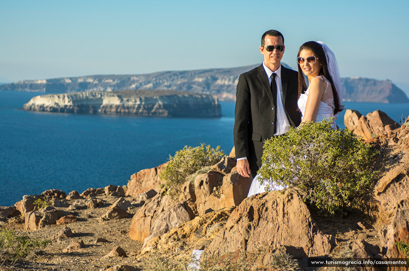 casamento em santorini