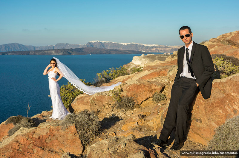 casamento em santorini