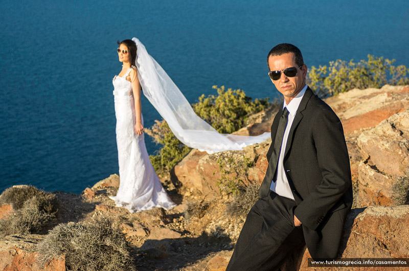 casamento em santorini