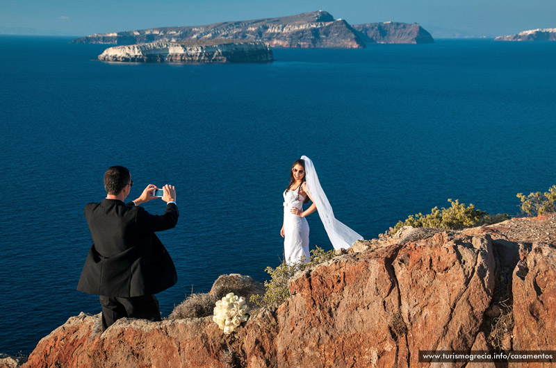 casamento em santorini