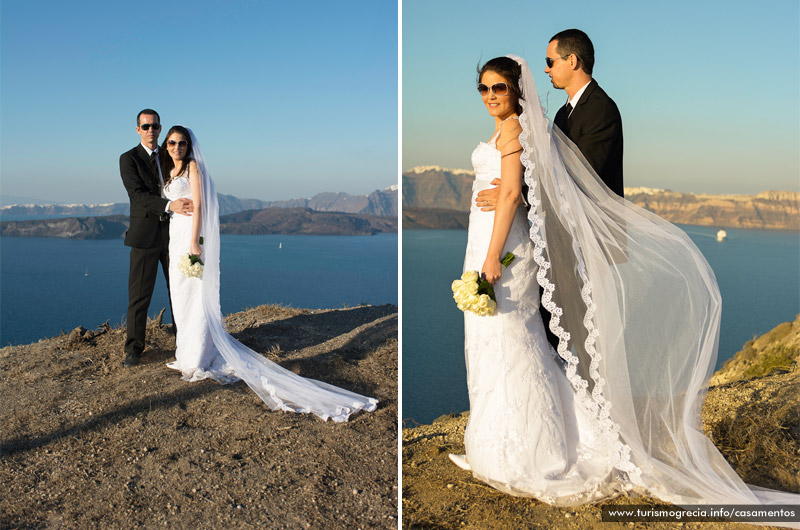 casamento em santorini