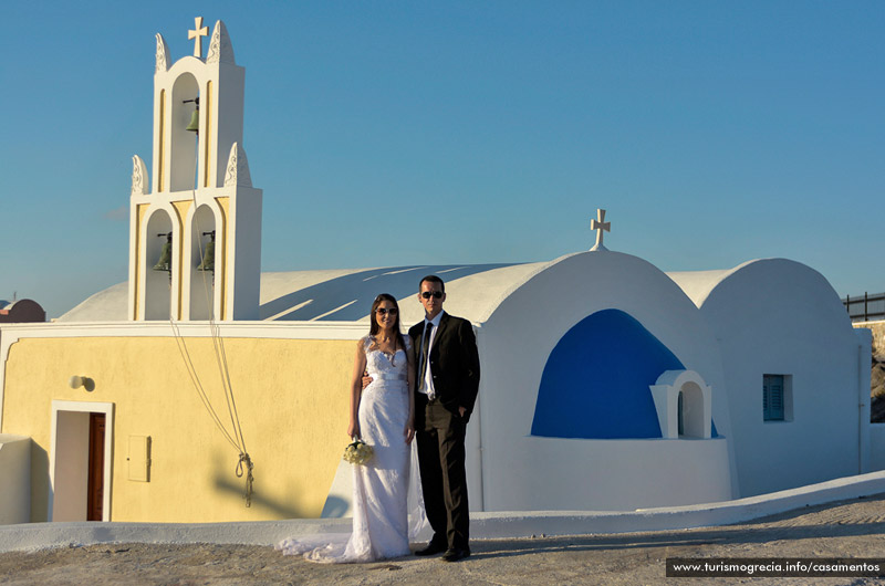 casamento em santorini