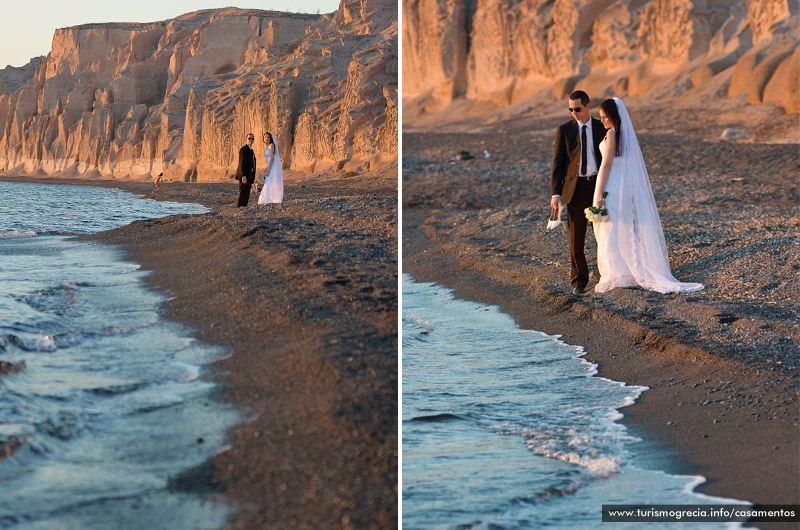 casamento em santorini