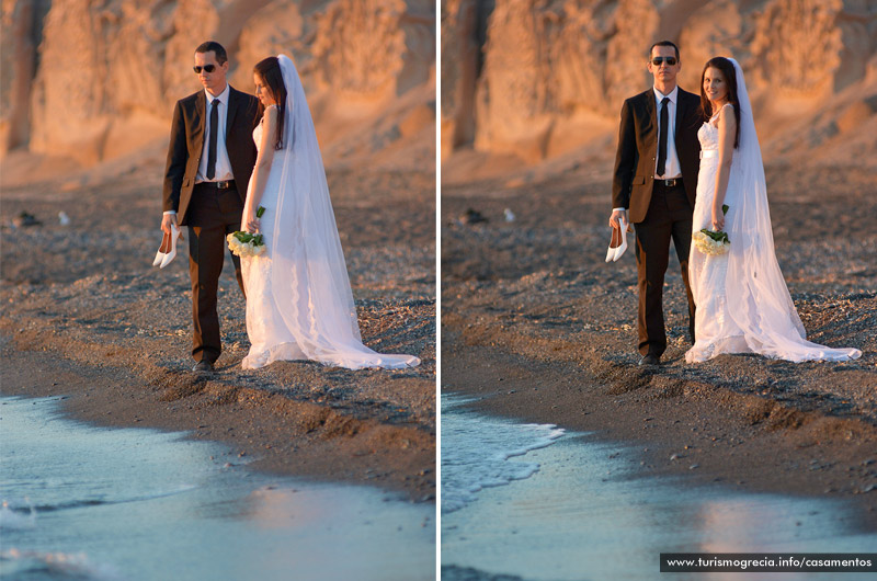 casamento em santorini