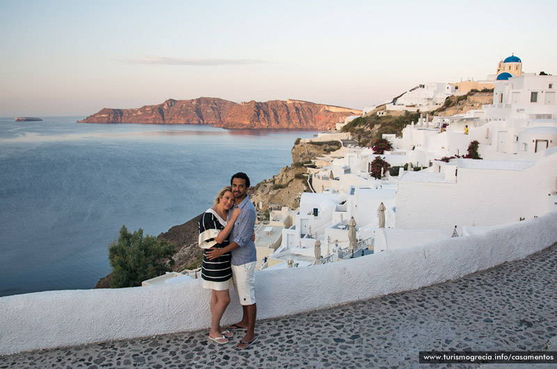 casamento em santorini