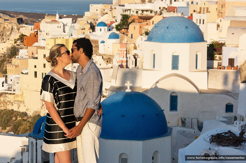 casamento em santorini