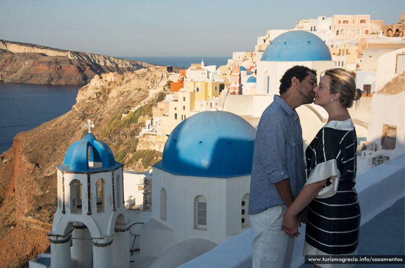 casamento em santorini