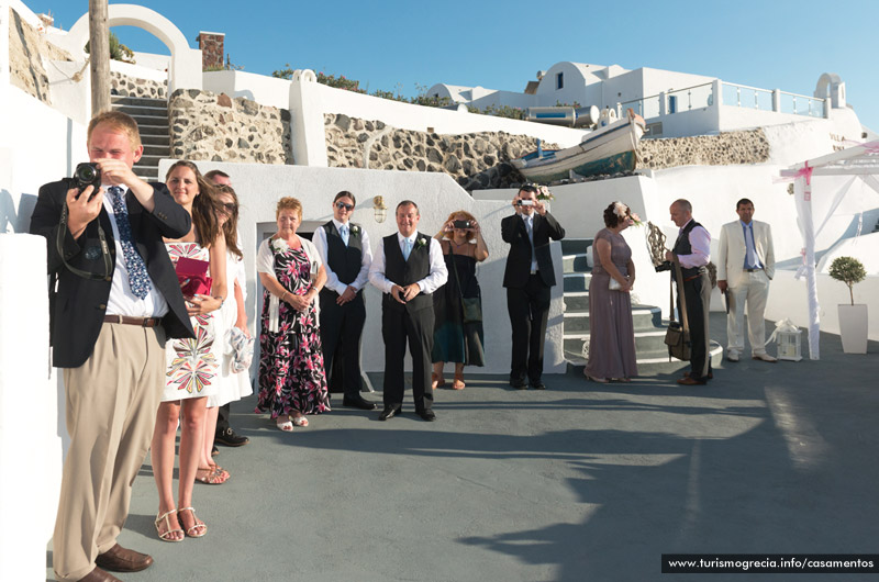 casamentos em santorini