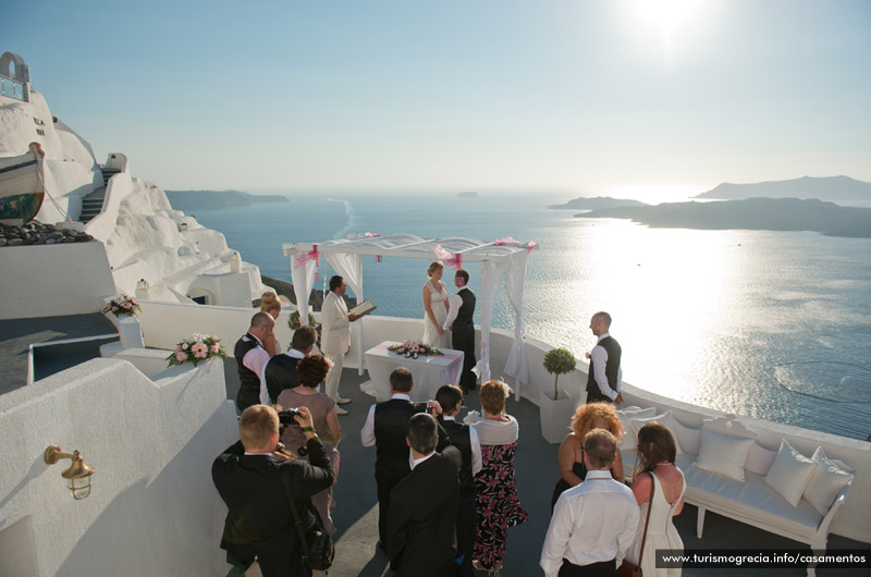 casamentos em santorini