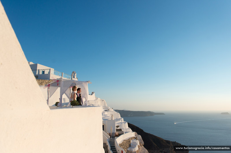 casamento em santorini