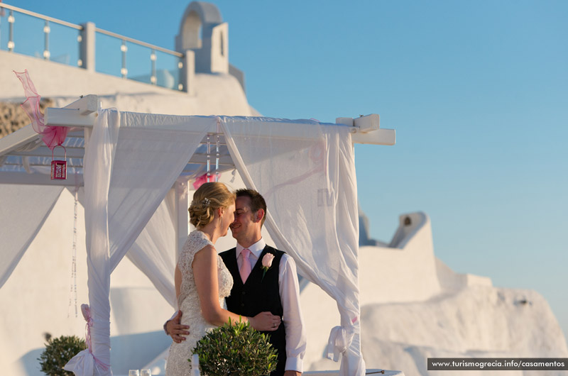 casamento em santorini