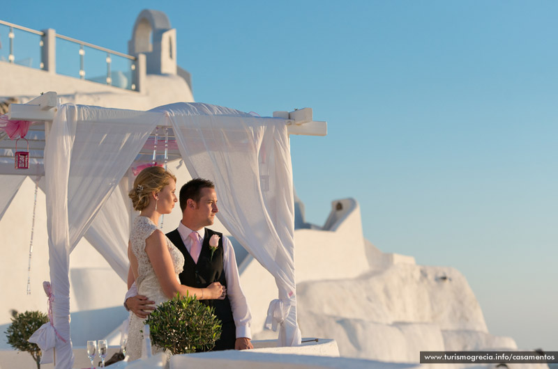 casamento em santorini