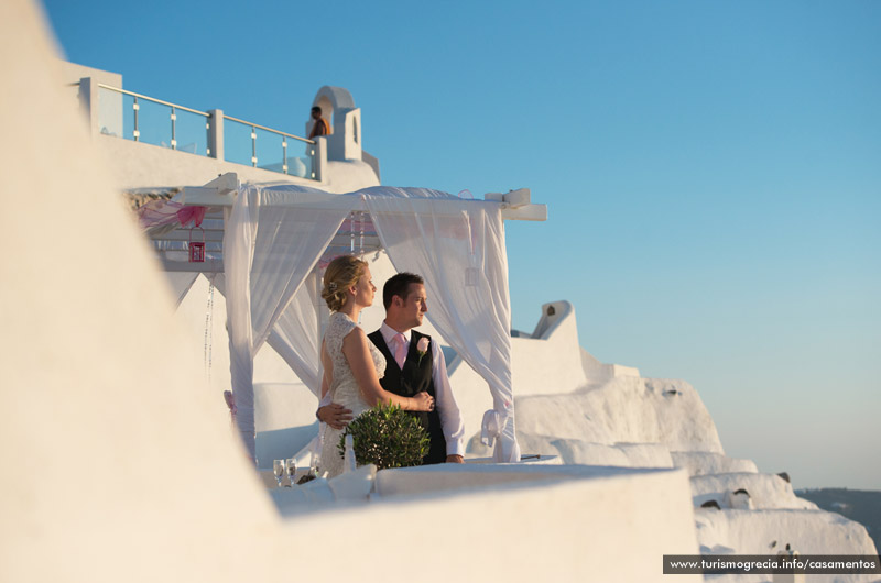 casamento em santorini