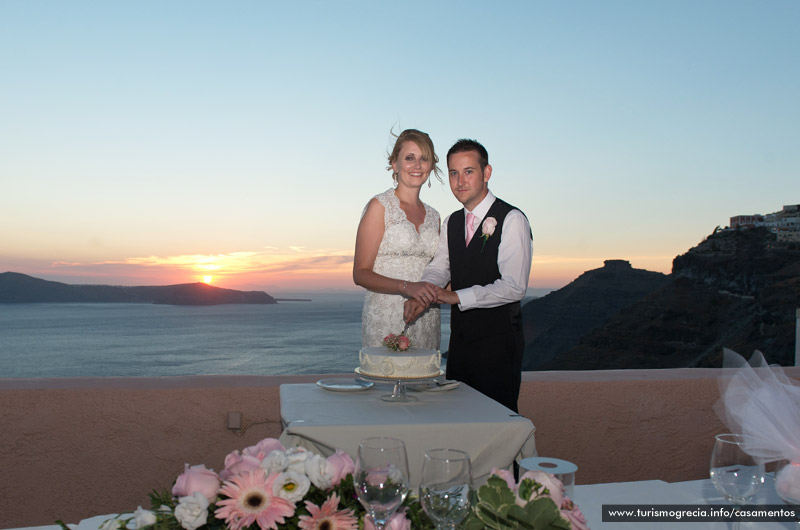 casamento em santorini