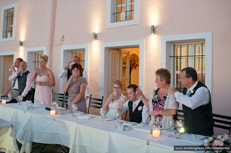 casamento em santorini