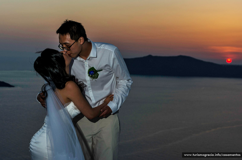 casamentos em santorini