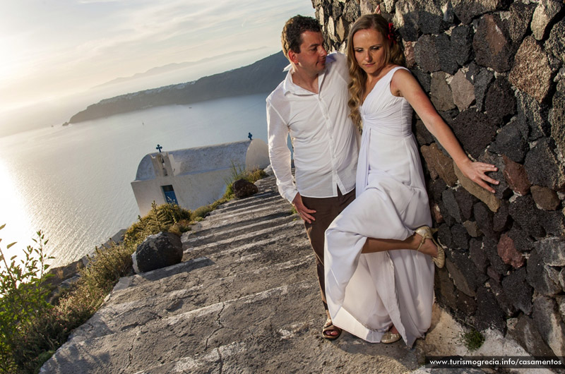 casamentos em santorini