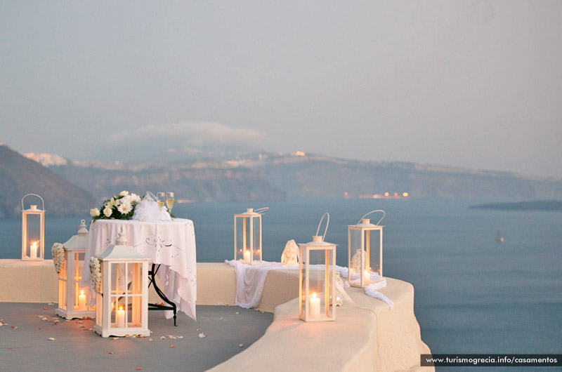 casamentos em santorini