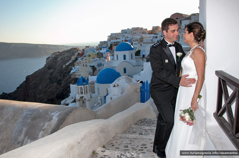 casamentos em santorini