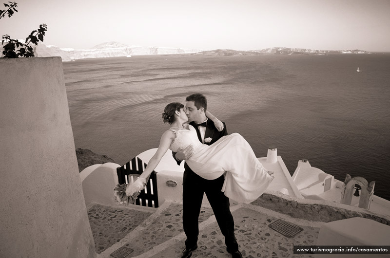 casamento em santorini