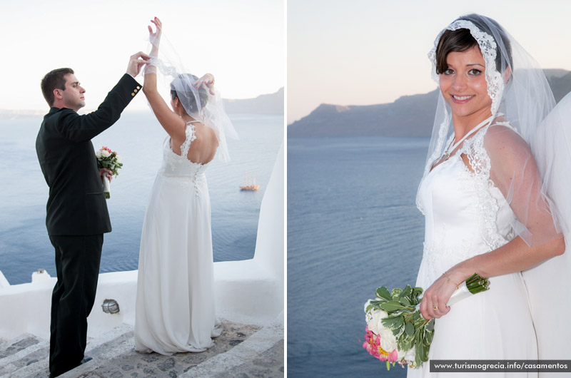 casamento em santorini