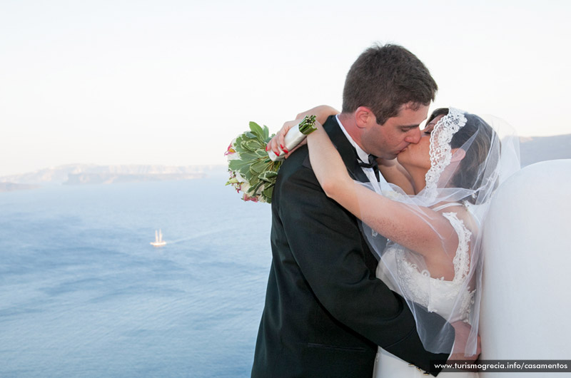 casamento em santorini