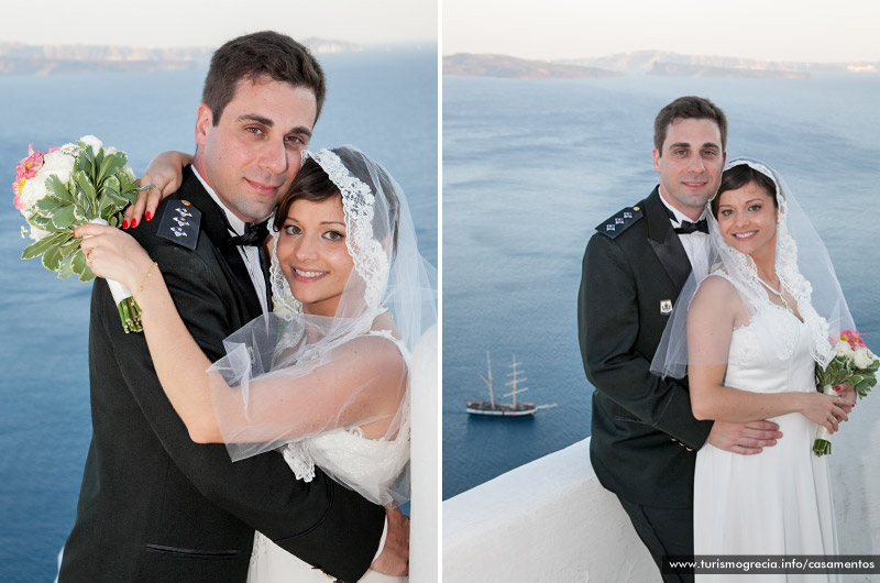 casamento em santorini