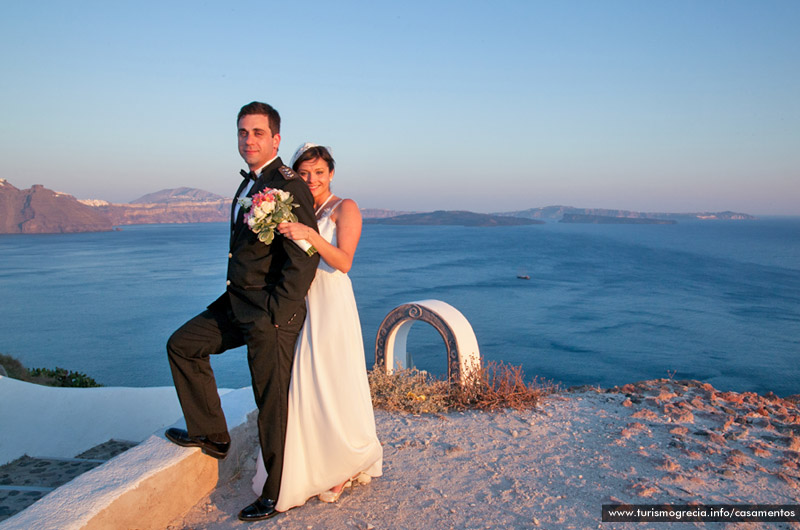 casamento em santorini